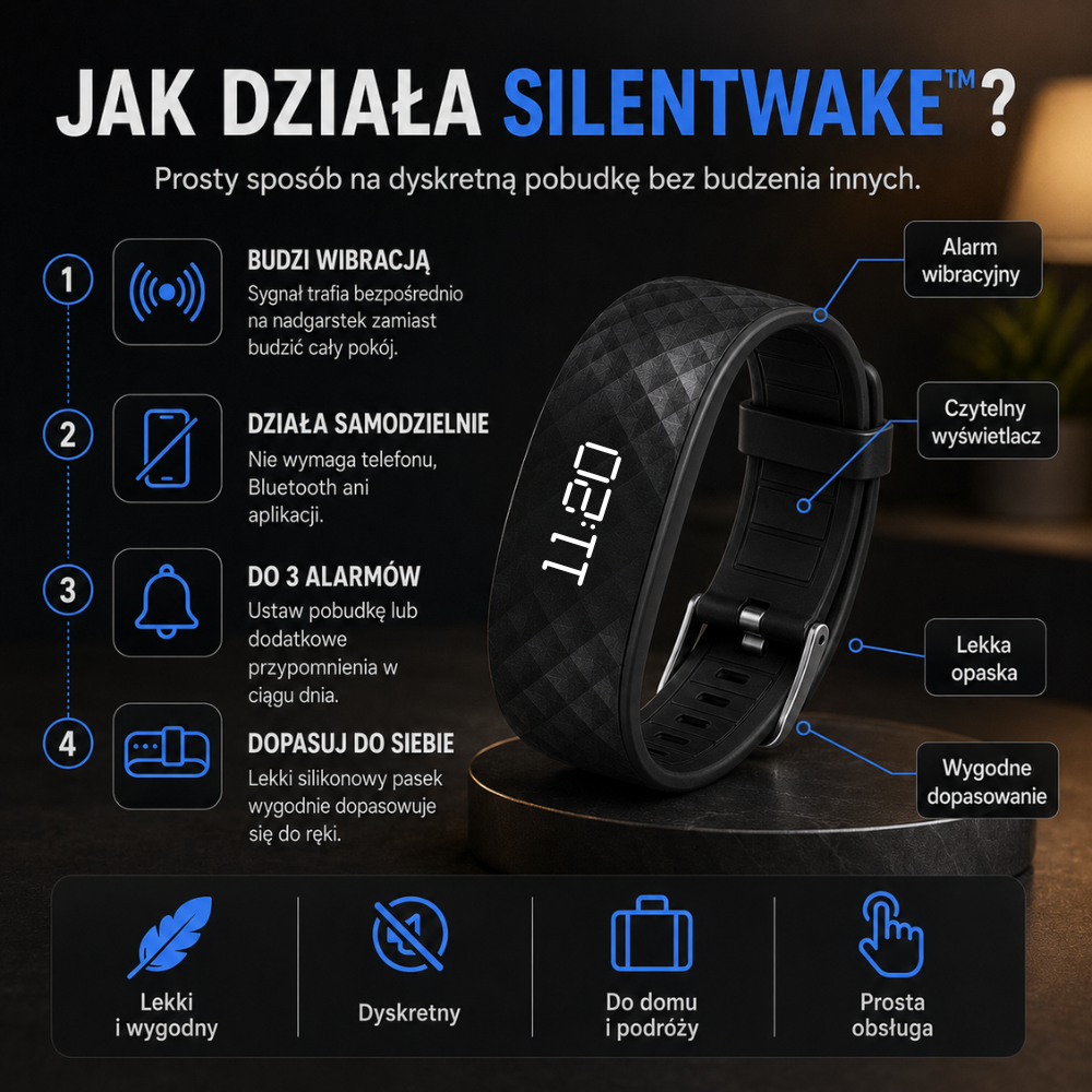 SilentWake™ - obudź się bez budzenia całego domu